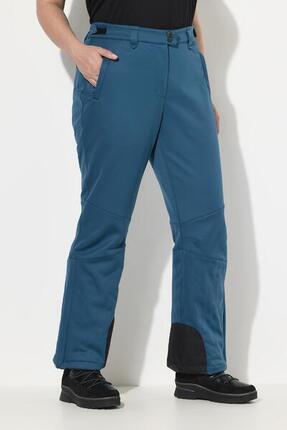 Femme Pantalon Softshell déperlant avec fermeture à scratch et pare-neige