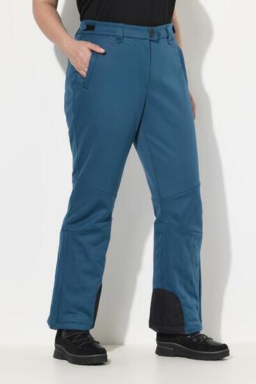 Femme Pantalon Softshell déperlant avec fermeture à scratch et pare-neige