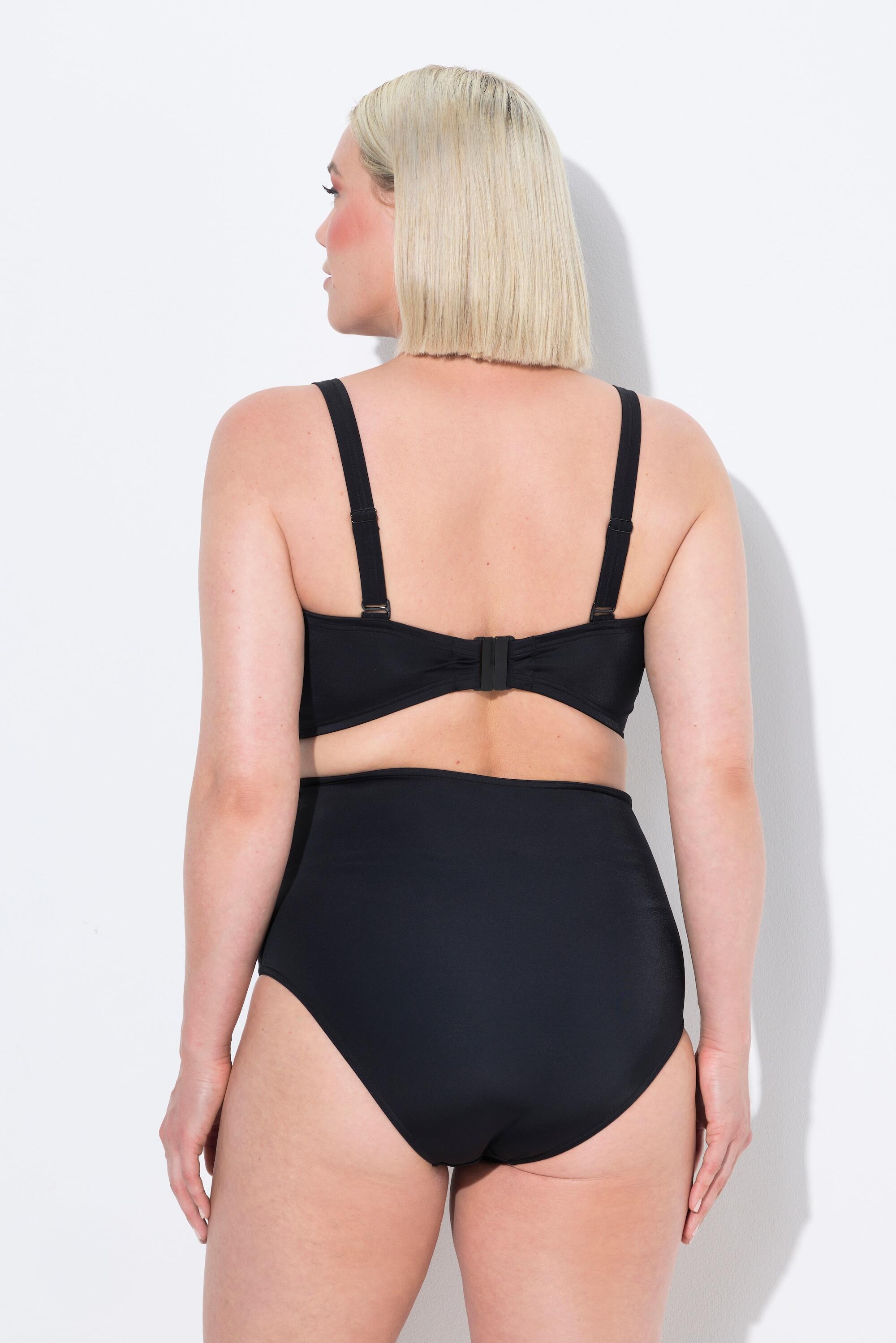 Damen Bikini Zierbänder Softcups Träger verstellbar High Waist 2/7