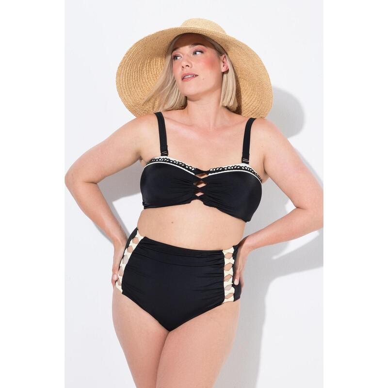 Damskie Bikini wstążki miękkie miseczki regulowane ramiączka wysoki stan