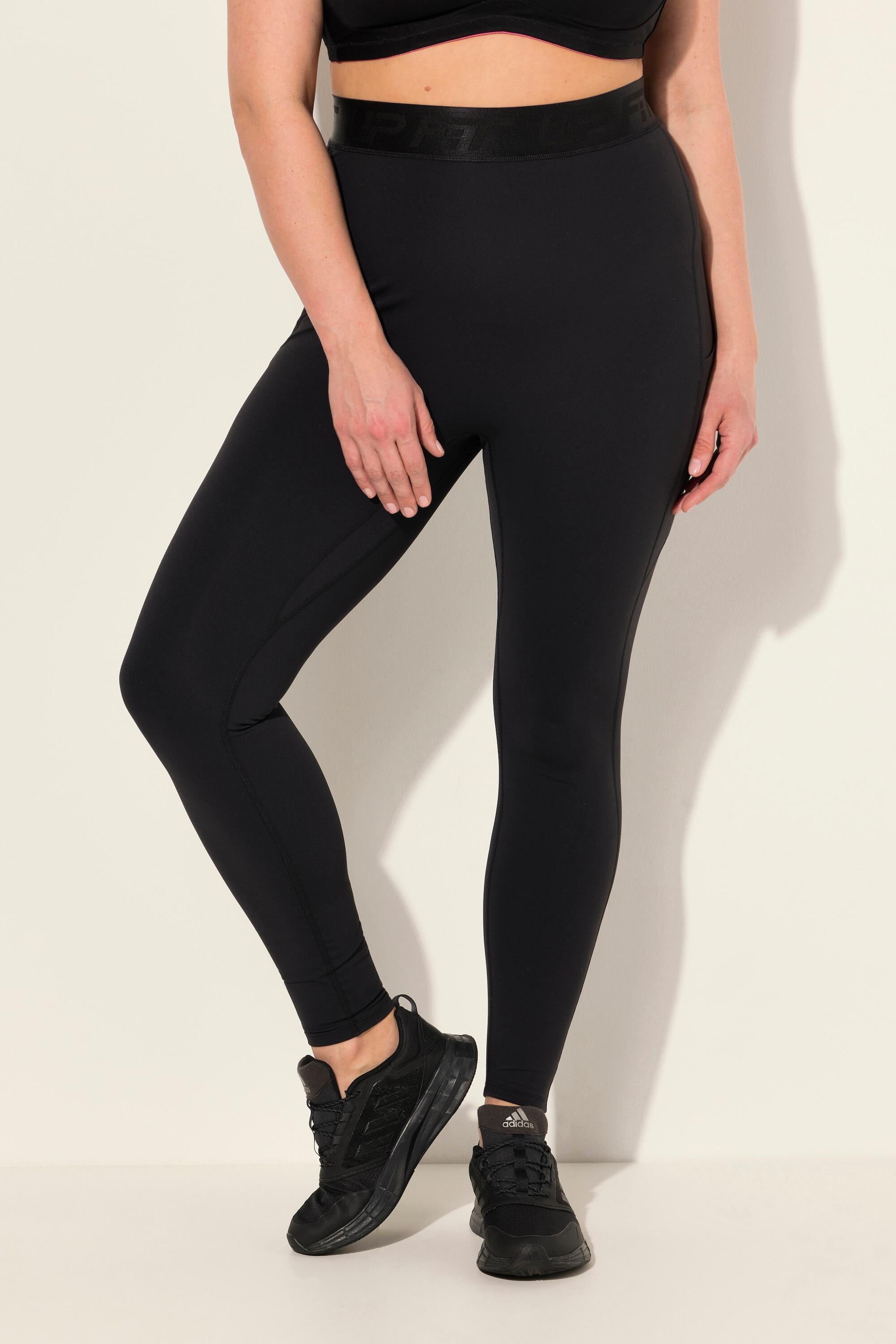 ULLA POPKEN LightFit Plus-Size Women's Leggings black, pocket, breathable fabric