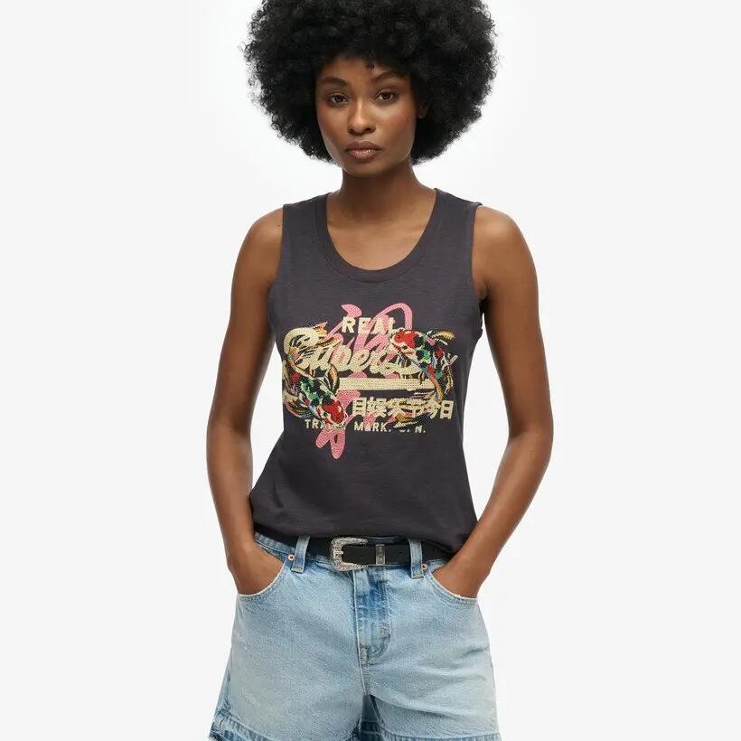 Women's tank top Superdry Vintage Logo Tokyo