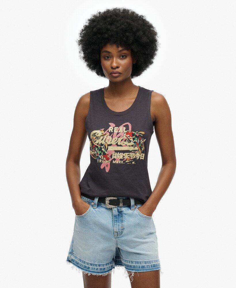 SUPERDRY Rundhalsausschnitt Tanktop Vl Tokyo