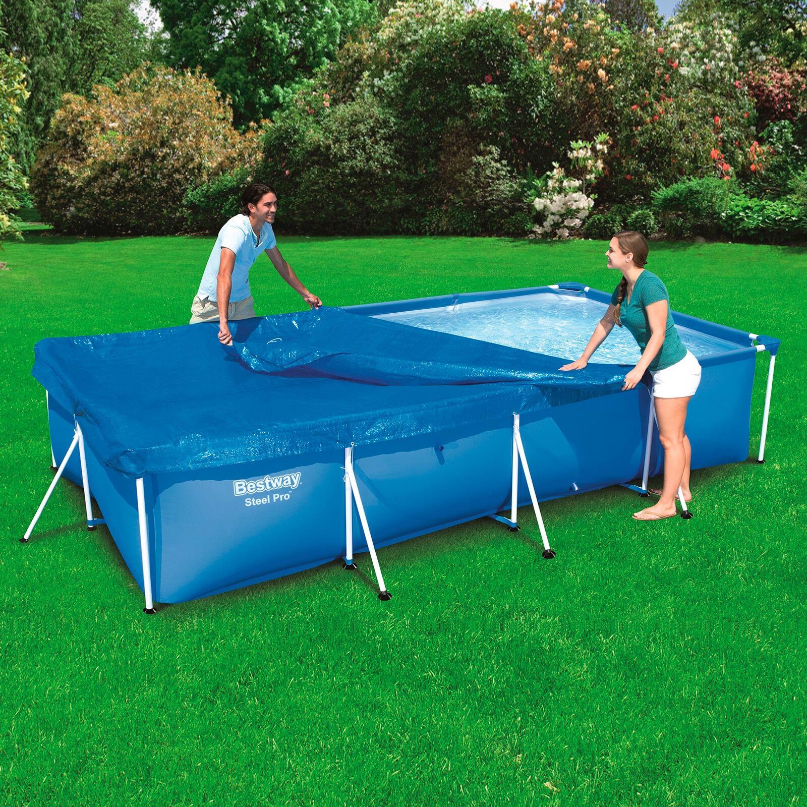 Cobertor Invierno para Piscina Desmontable Bestway 400x211 cm Rectangular 2/6