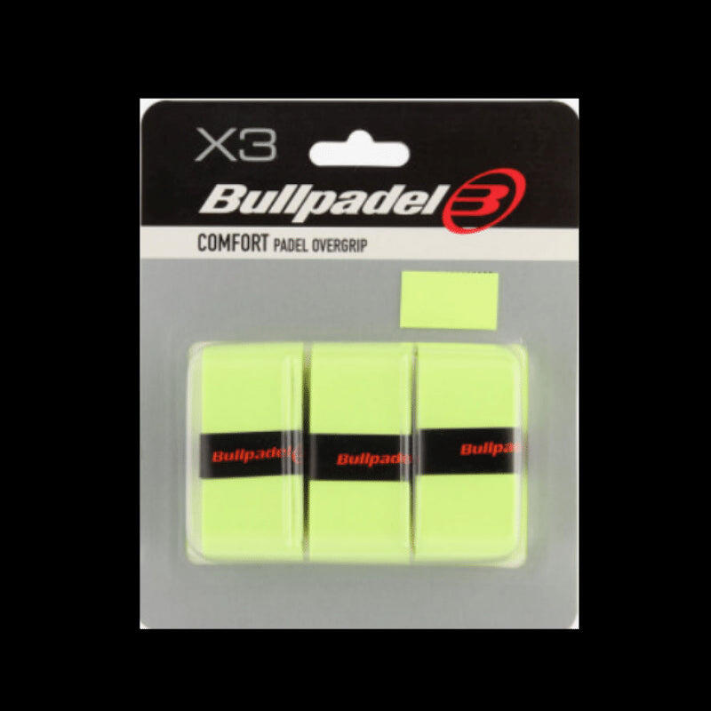 3 Fluorescent Yellow Bullpadel Gb-1200 Overgrips
