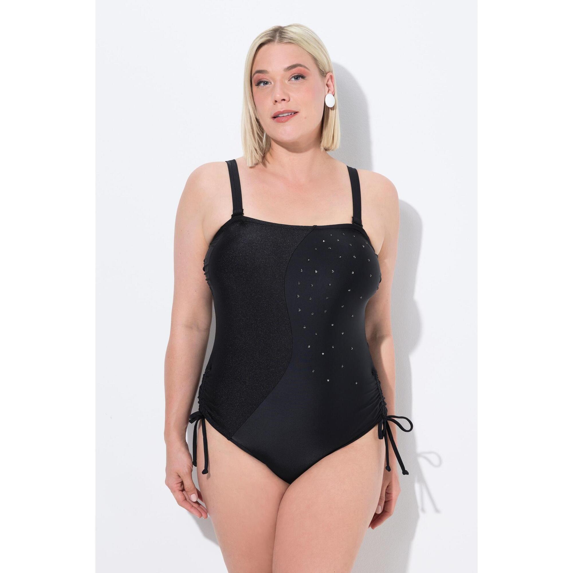 Ulla Popken - Femme Maillot De Bain Polyvalent À Bonnets Souples. Bretelles - Maillot De Bain 1 Pièce - Noir - 44 L - Decathlon