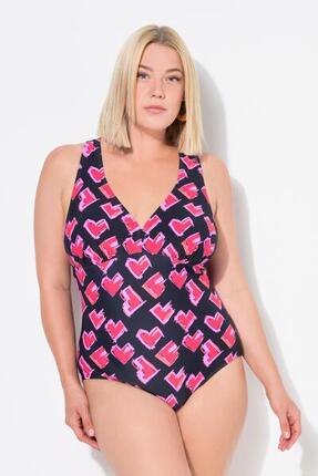 Femme Maillot de bain motif cœurs bretelles en macramé bonnets souples