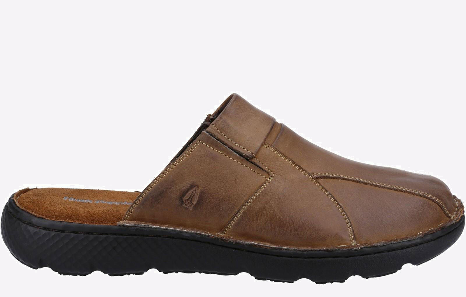 Hush Puppies Carson Mule Leather Sandal Mens 1/4
