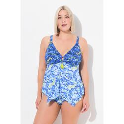 Femme Tankini avec bonnets souples bretelles ajustables mélange d'imprimés