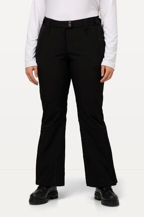Femme Pantalon Softshell déperlant avec fermeture à scratch et pare-neige
