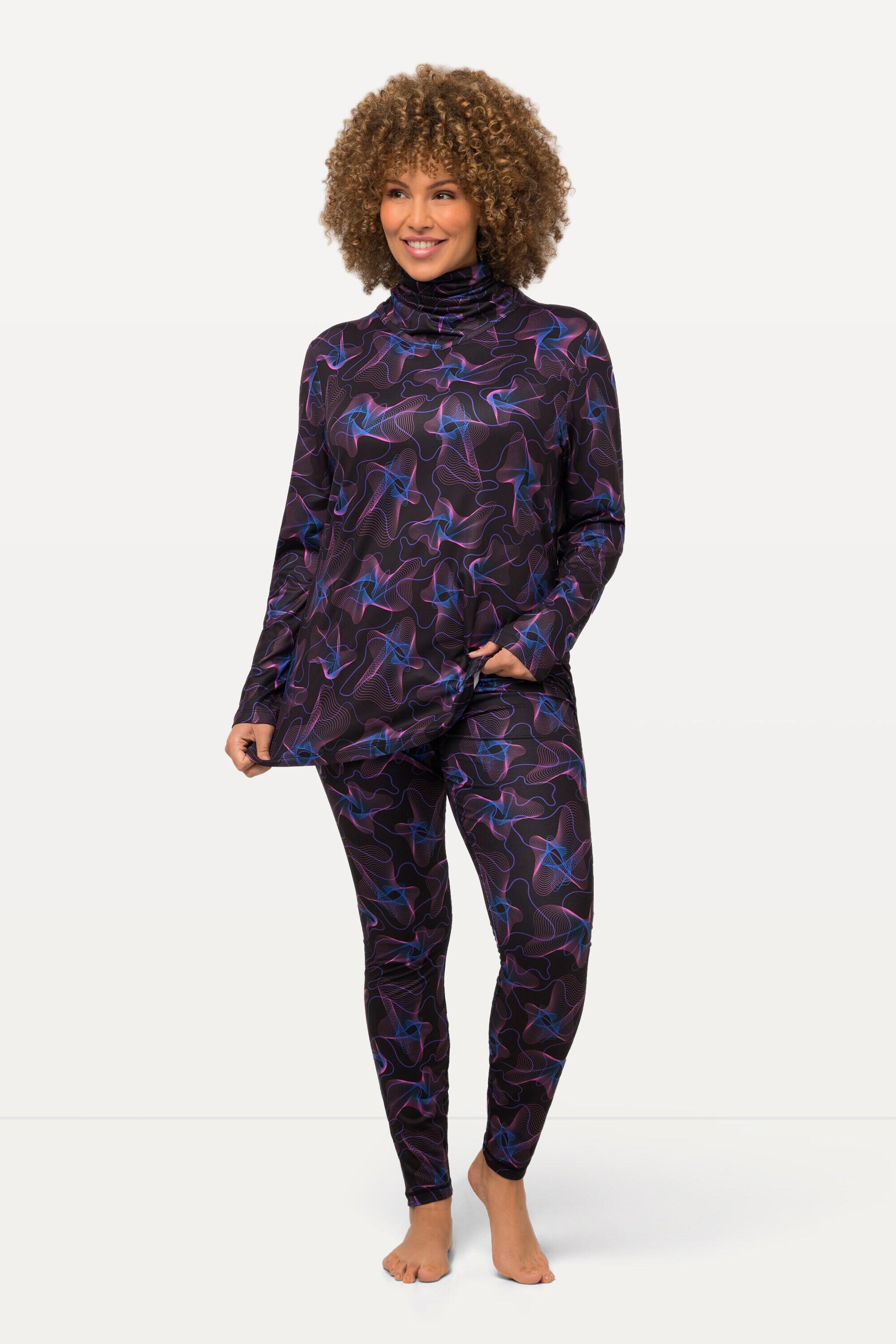 Femme Legging technique à séchage rapide matière recyclée et motif ondulé 4/5