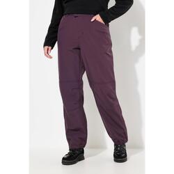 Femme Pantalon Softshell déperlant avec doublure en polaire et genoux préformés