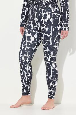 Dames functionele legging met print sneldrogend gerecycled