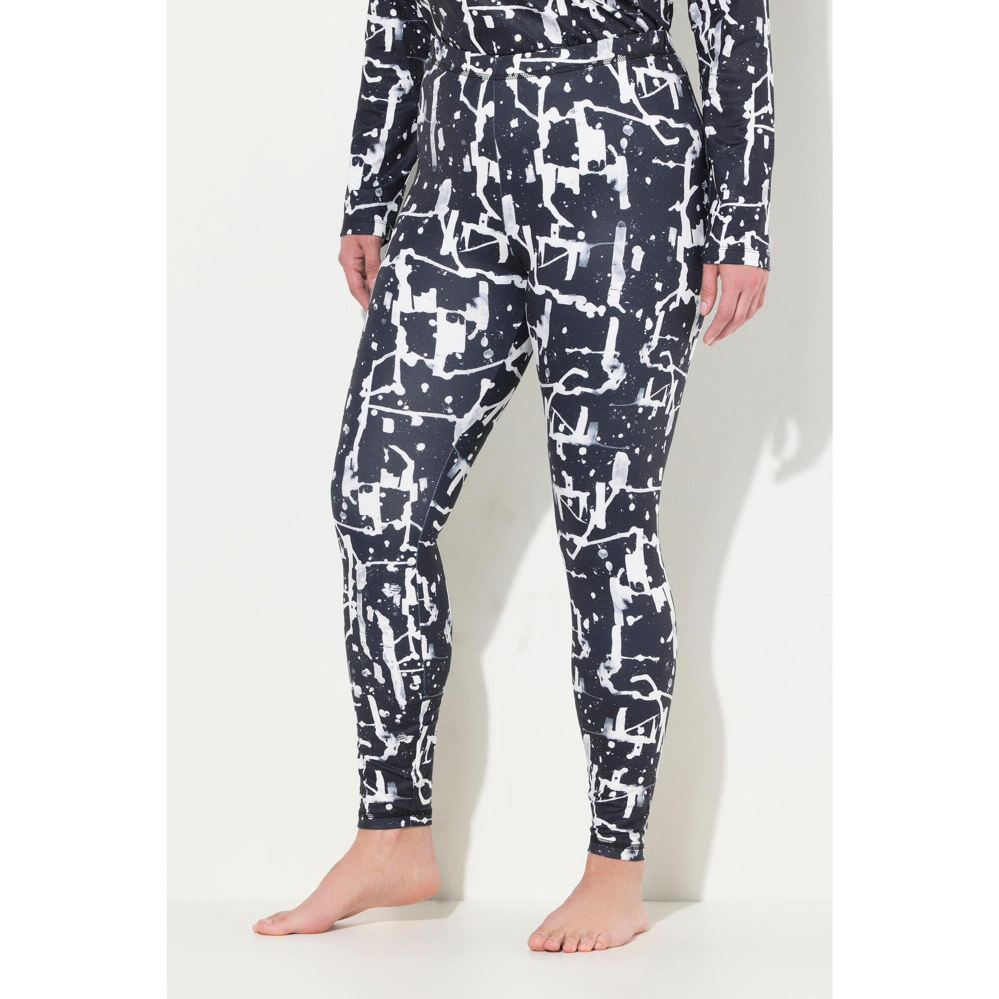 Damskie Legginsy funkcyjne z nadrukiem szybkoschnące z recyklingu