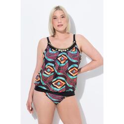 Femme Tankini à bonnets souples. Base élastique. Bretelles ajustables.