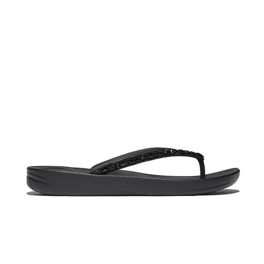 Women's Fitflop Multicrystal Ergonomic Black Sandals