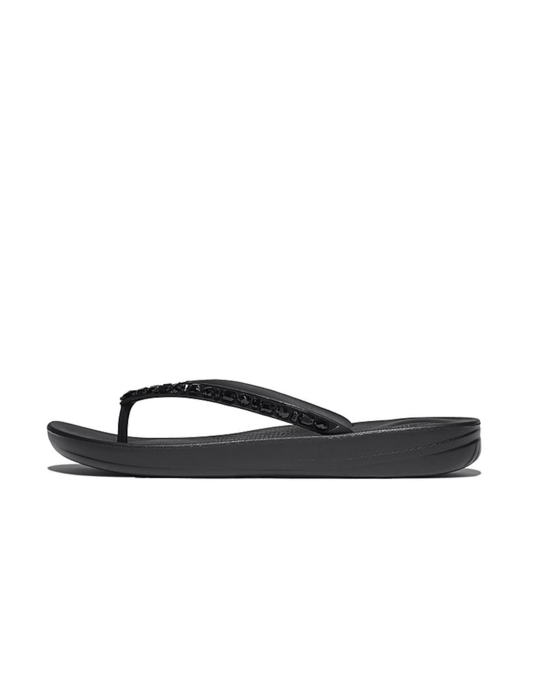 Sandales pour femmes Fitflop Multicrystal ergonomiques Noir 2/7