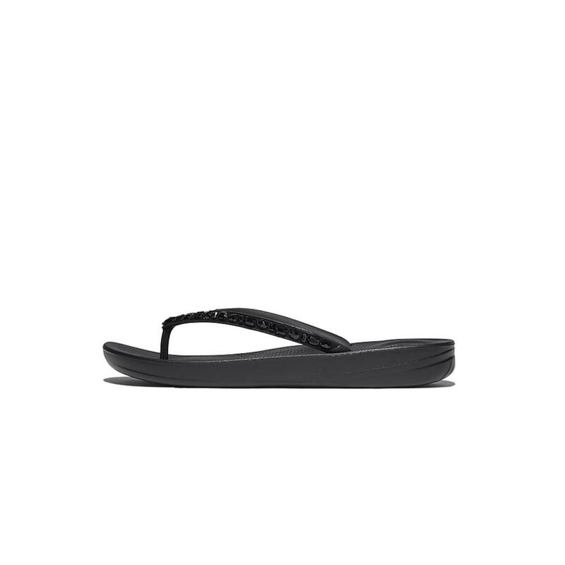 FITFLOP FitFlop Iqushion Multi-Crystal Ergonomic Flip-Flops  GEHEEL ZWART 38
