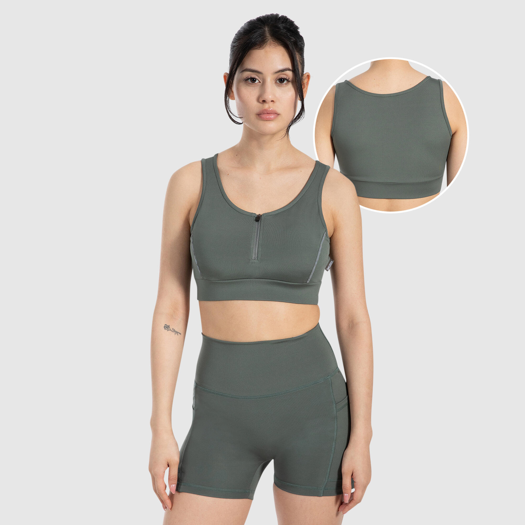 SMILODOX Damen Sport BH Kathi Grün