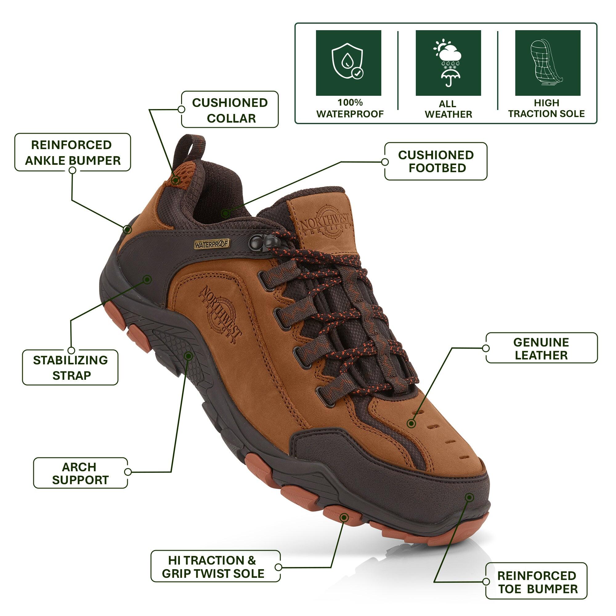 CORBET Men's Leather Waterproof Walking Shoes 2/7