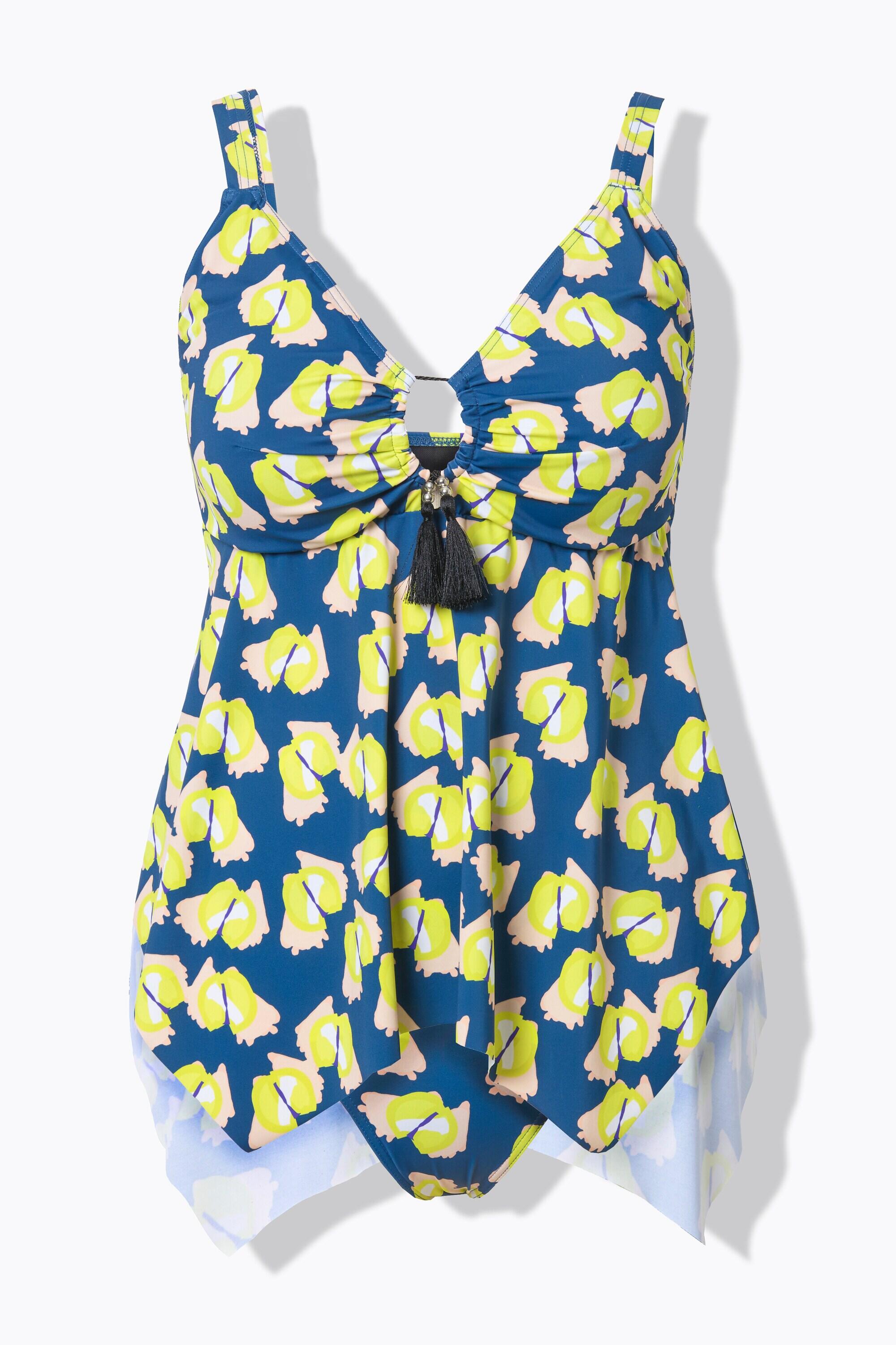 Femme Tankini avec bonnets souples. Bretelles ajustables. Matières recyclées 7/7
