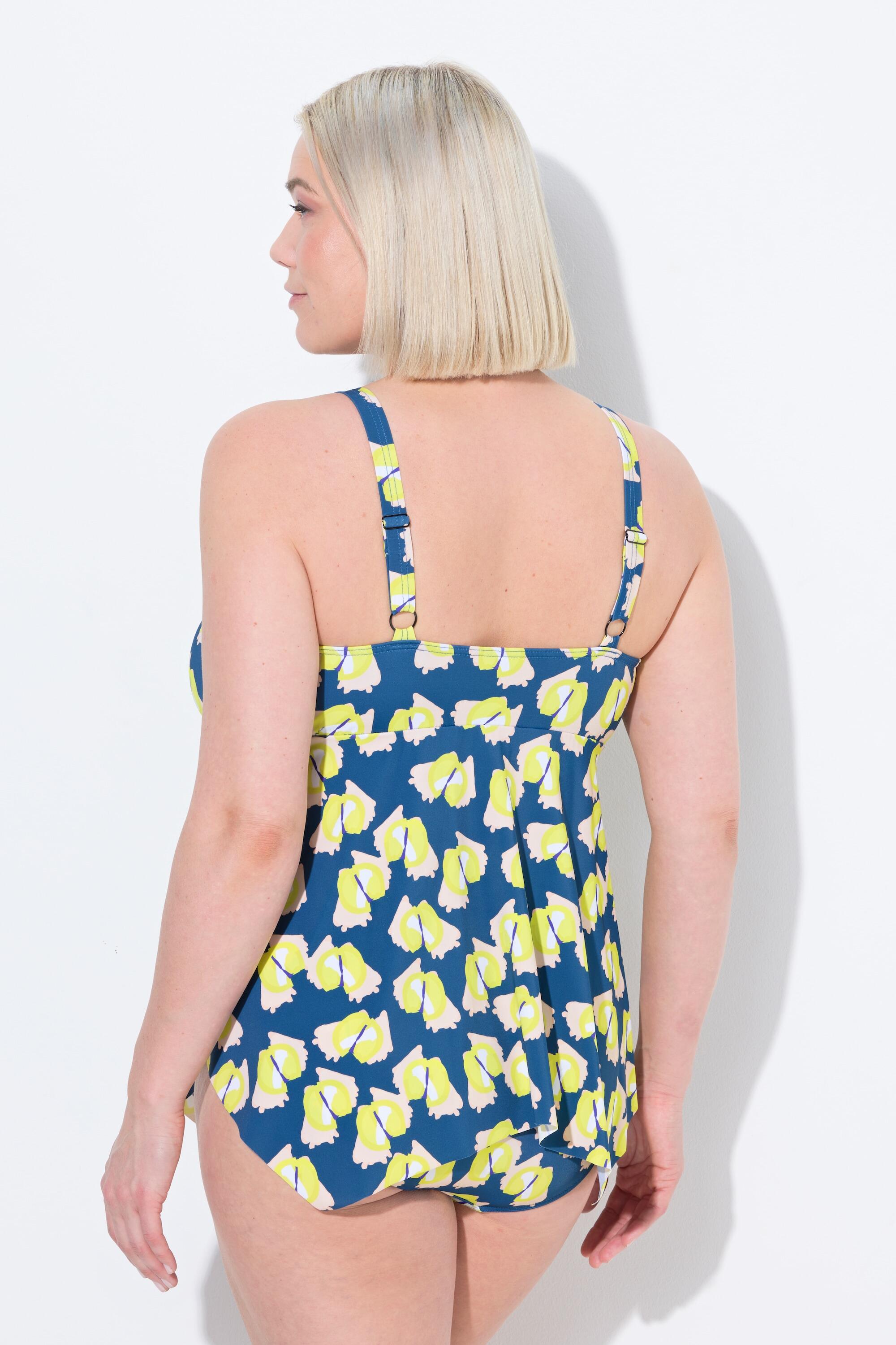 Femme Tankini avec bonnets souples. Bretelles ajustables. Matières recyclées 2/7