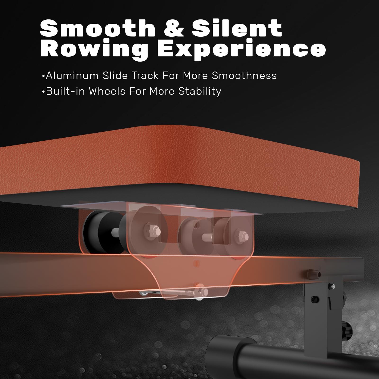 Rudergerät Für Zuhause Mit Magnetwiderstand - 16 Stufen, 160kg Kapazität, LCD Monitor