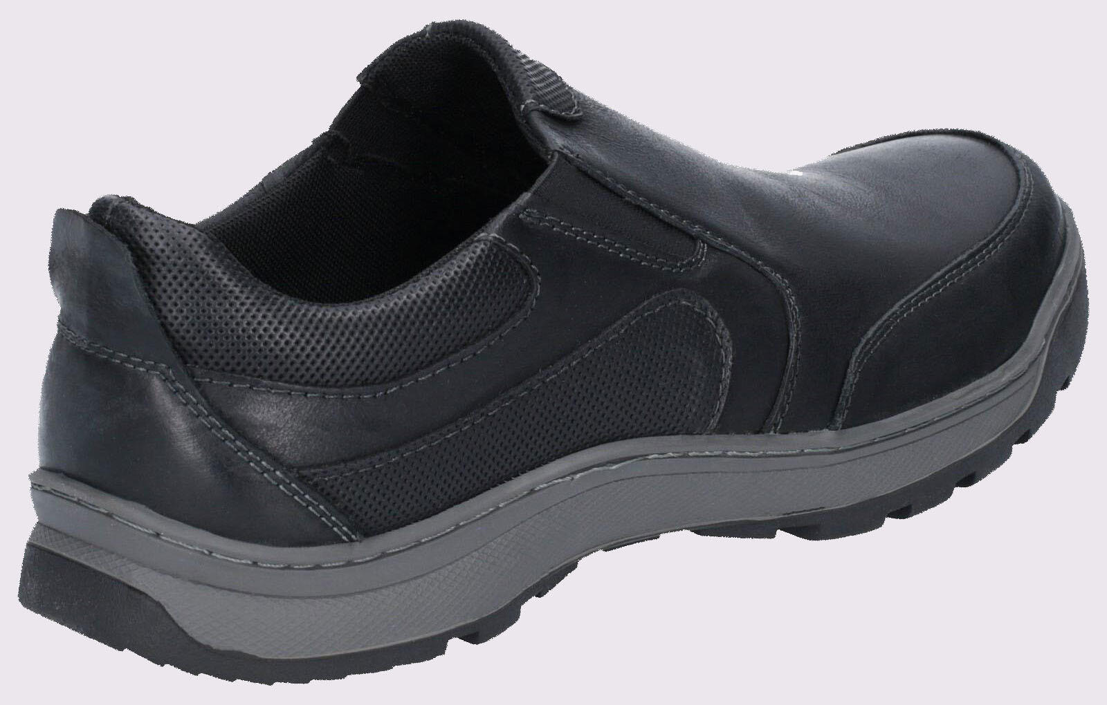 Hush Puppies Jasper Slip On Mens Leather Shoes 3/4