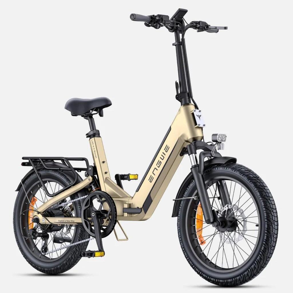 ENGWE L20 3.0 Boost Electric Bike - 250W 48V 13.5Ah 20 Inch TÜV Certified - Gold