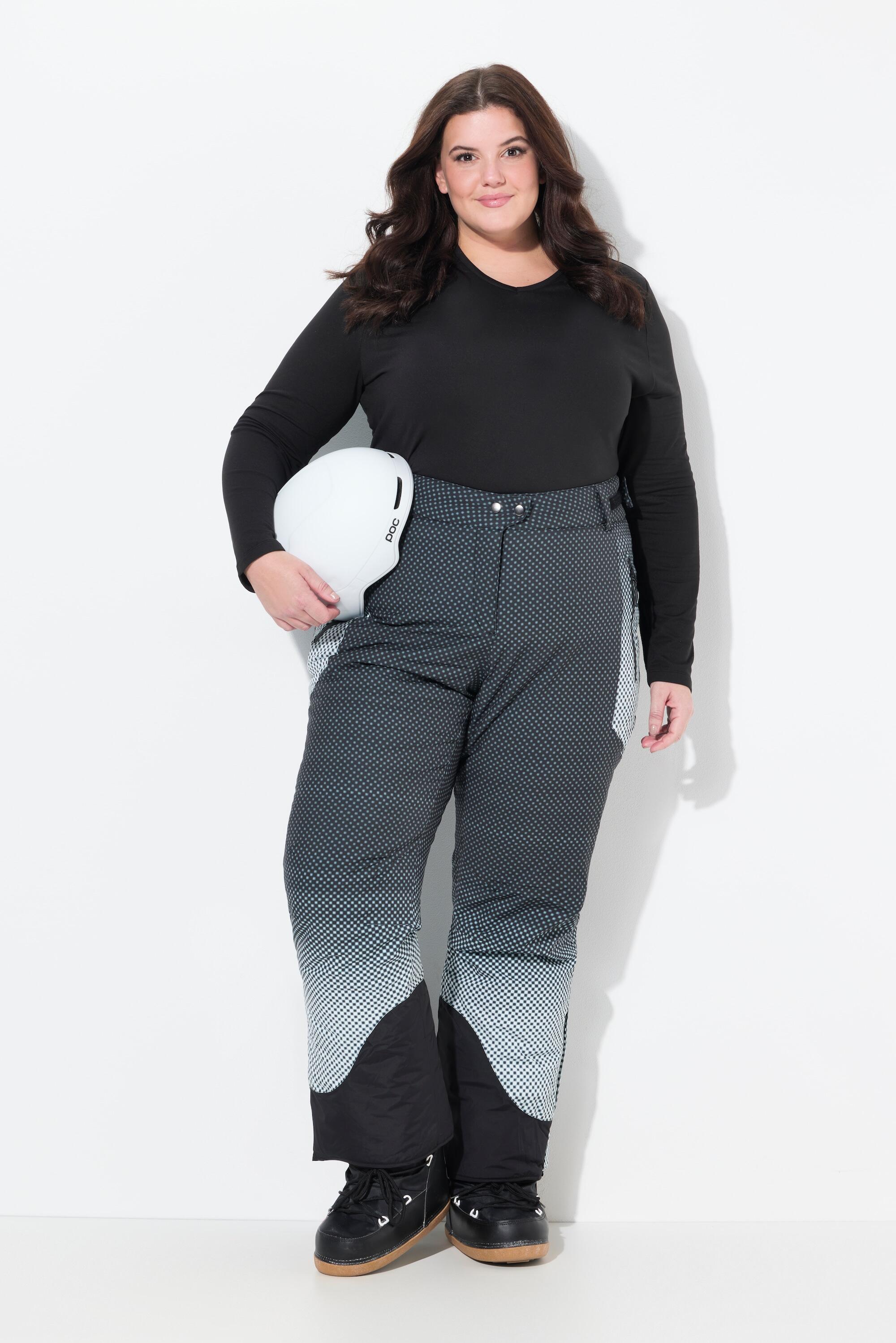 Femme Pantalon de ski imperméable pois fermeture à scratch et jupe pare-neige 6/7