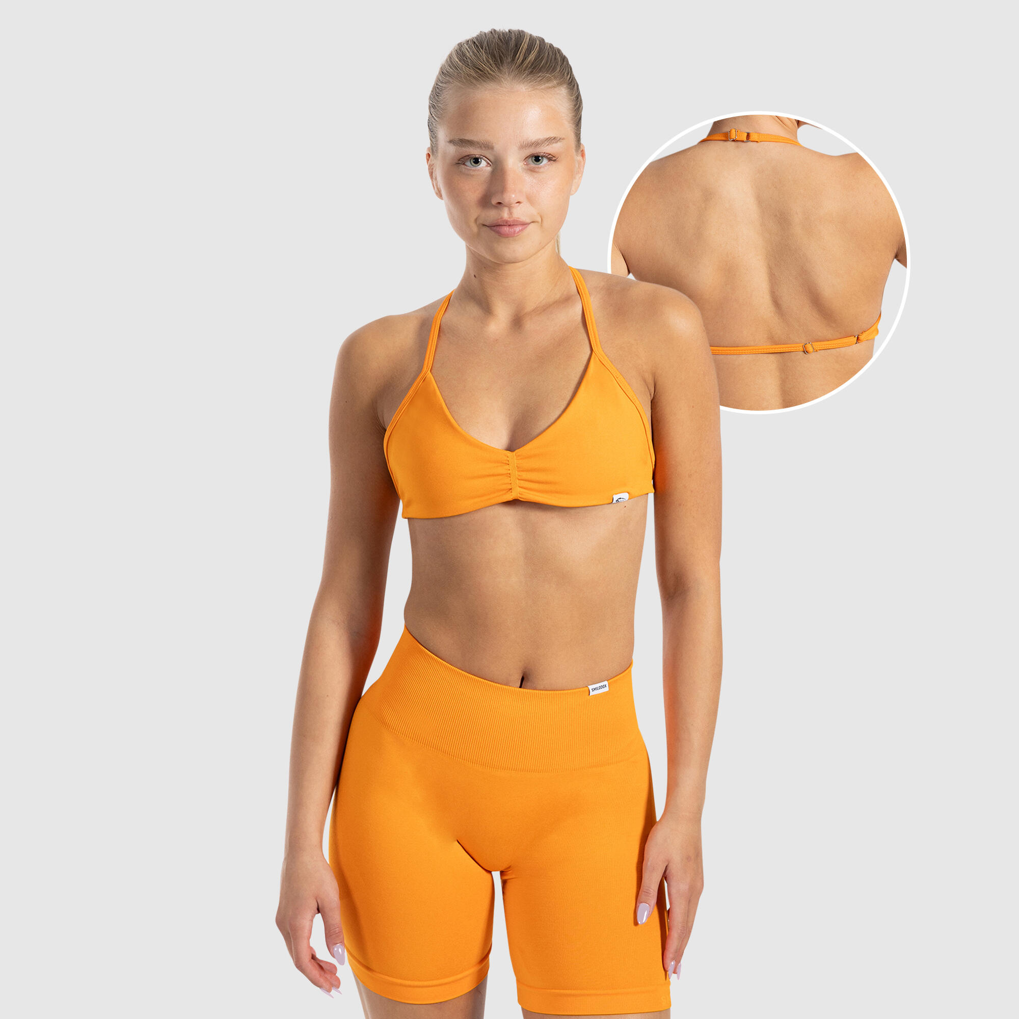 SMILODOX Damen Sport BH Esta Orange