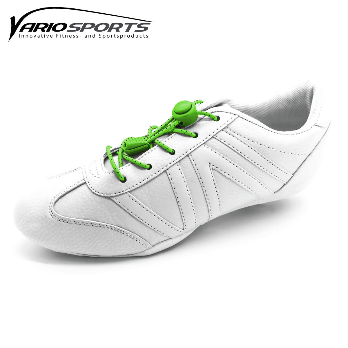 Variosports Shoelaces-Schnürsenkel-3er Pack-pink-blue-green 6/7