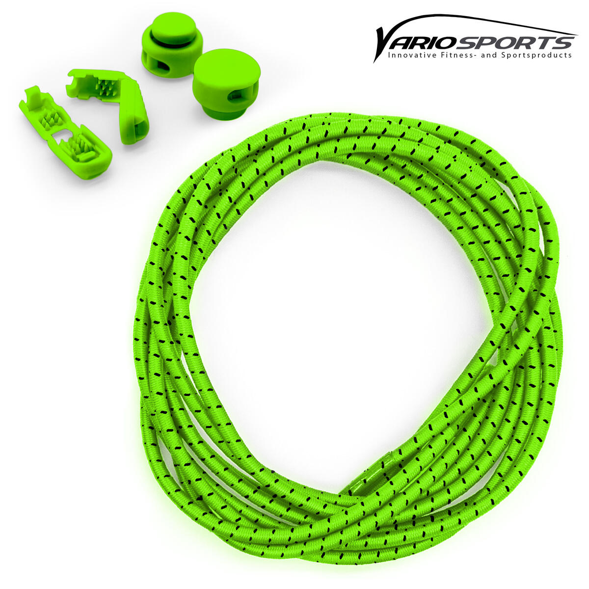 Variosports Shoelaces-Schnürsenkel-3er Pack-pink-blue-green 5/7