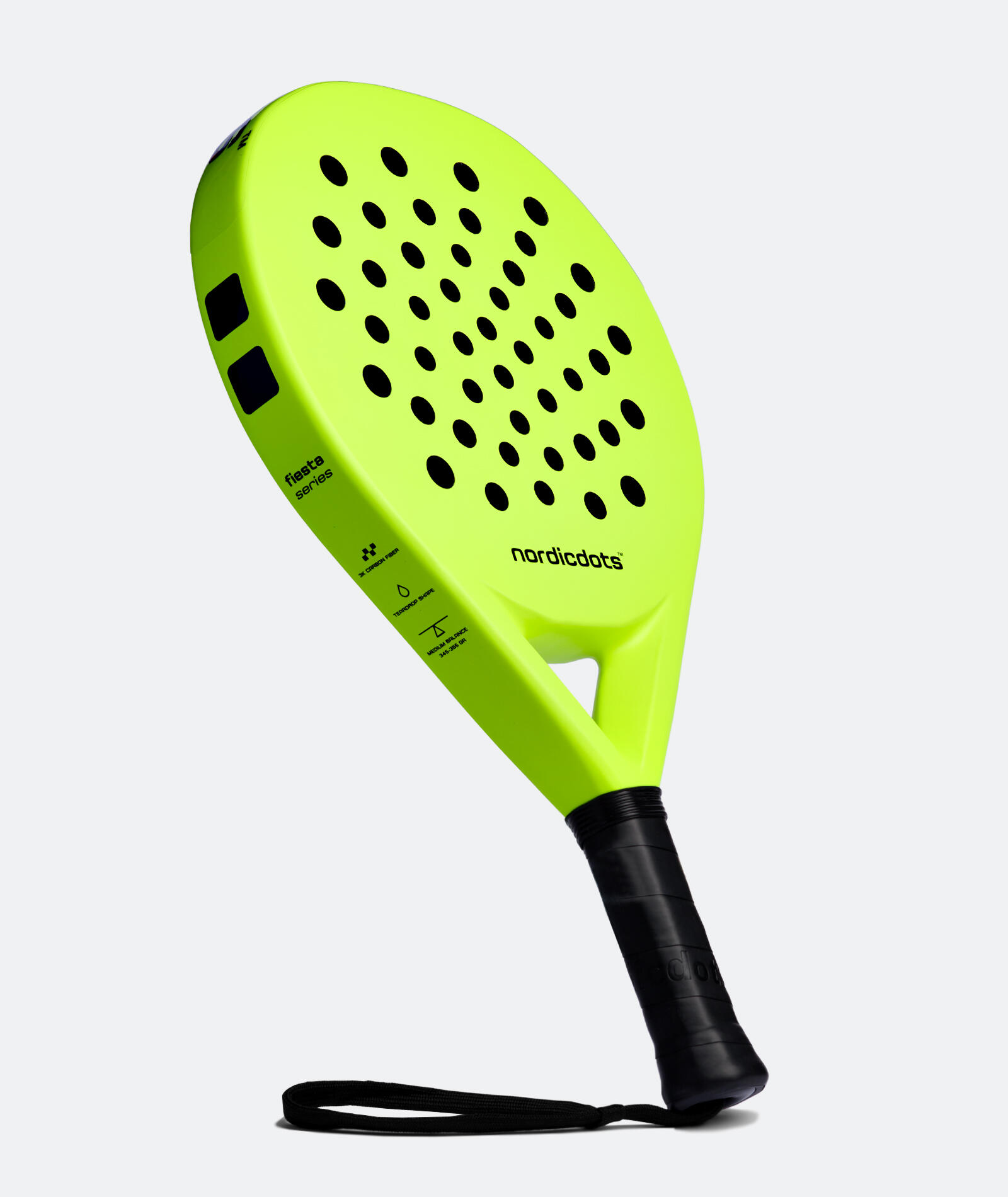 Raquete de padel adulto - fiesta series - sunny lime