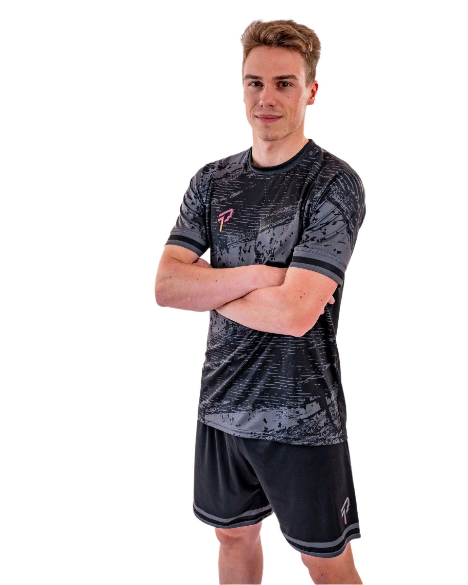 Performance Shirt - Asphalt (Kids) Voetbalshirt - Tennisshirt - Padelshirt 5/6