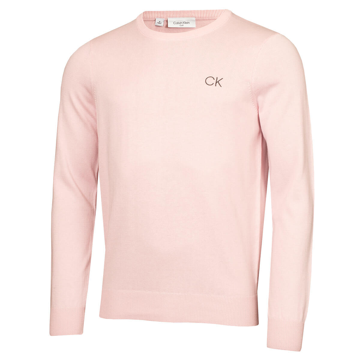 CALVIN KLEIN Calvin Klein Mens Round Neck Golf Sweater - Pink - M