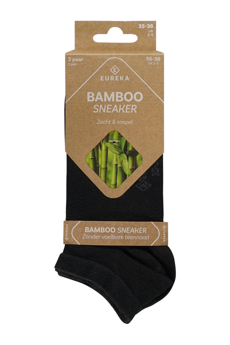Bamboe sneakersokken van Eureka 12-pack 4/4