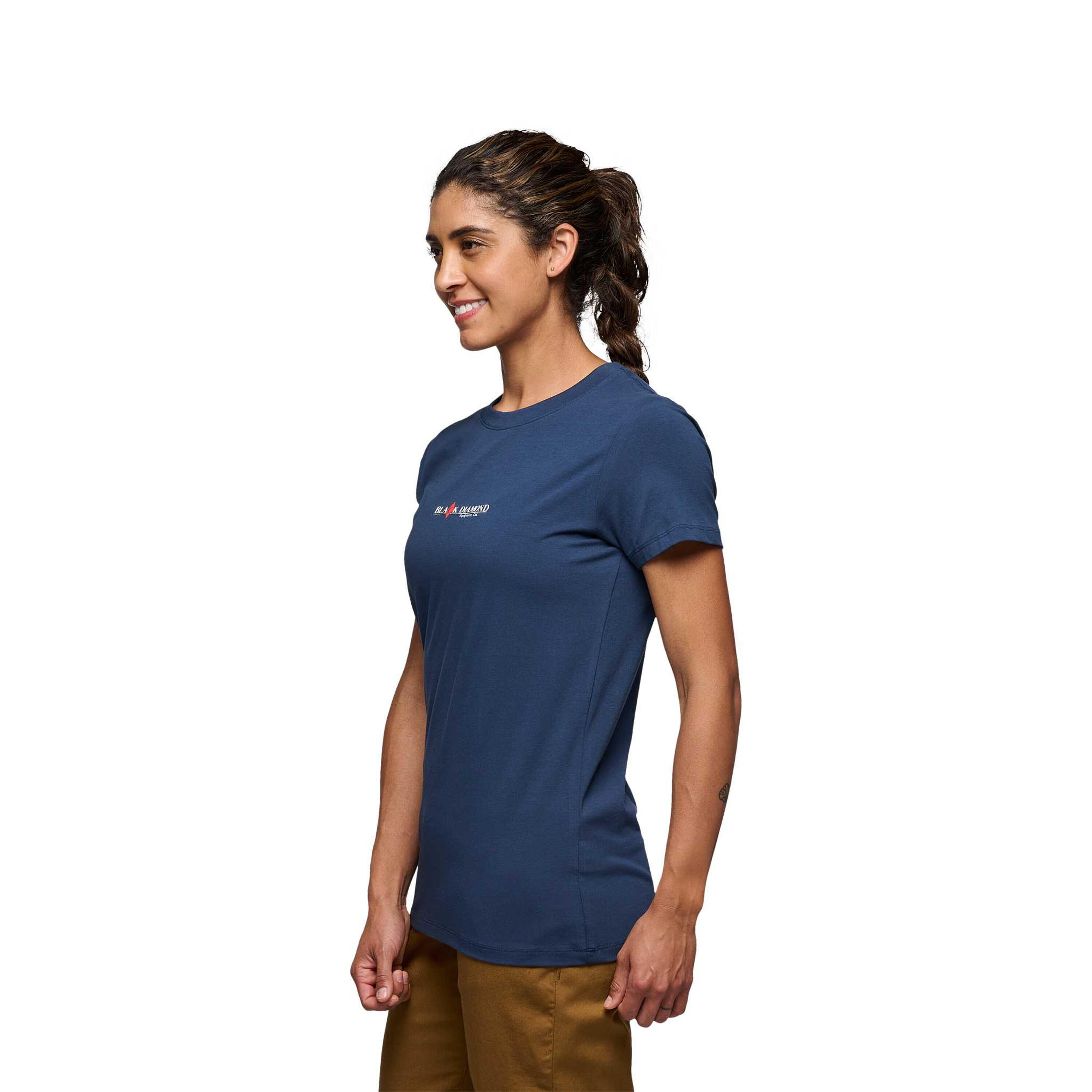 Camiseta de mujer Black Diamond Heritage Wordmark 3/4