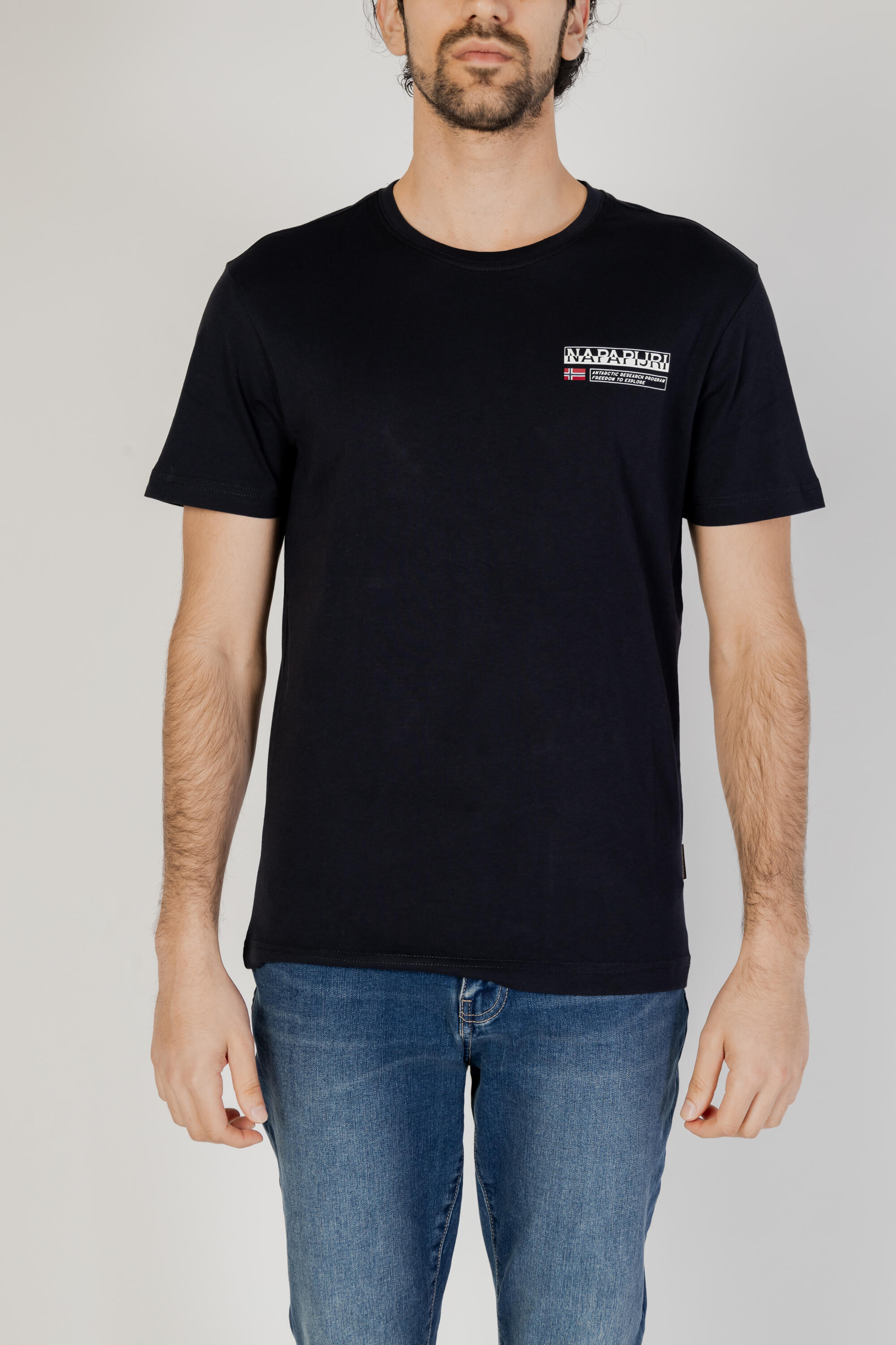 t-shirt crop top S-KASBA HOMME noir 4/4