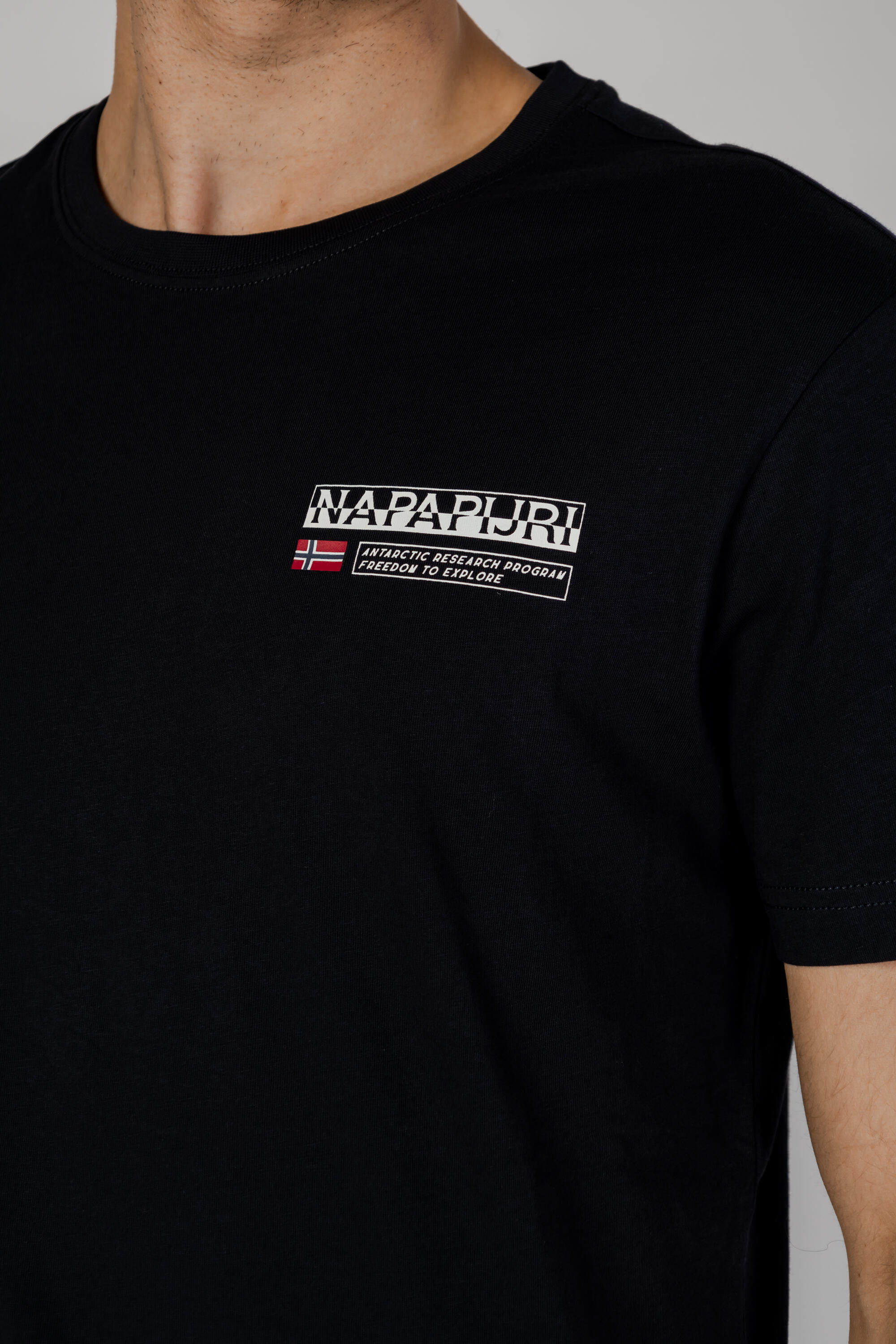 t-shirt crop top S-KASBA HOMME noir 2/4