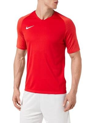 Nike m nk dry strike jersey ss heren t-shirt korte mouwen rood