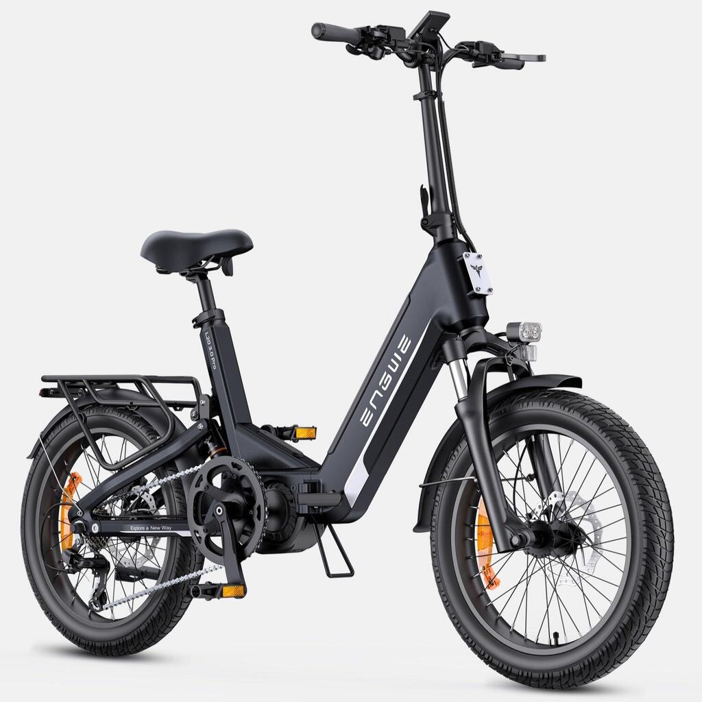 ENGWE L20 3.0 PRO Electric Bike - 250W 48V15AH 20 Inch TÜV Certified - Black