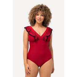 Femme Maillot de bain avec volants découpe au laser