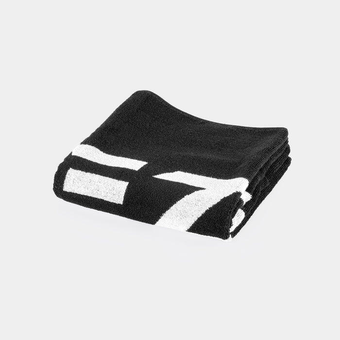 Serviette de sport ZEUZ 100 % coton noir 2/4