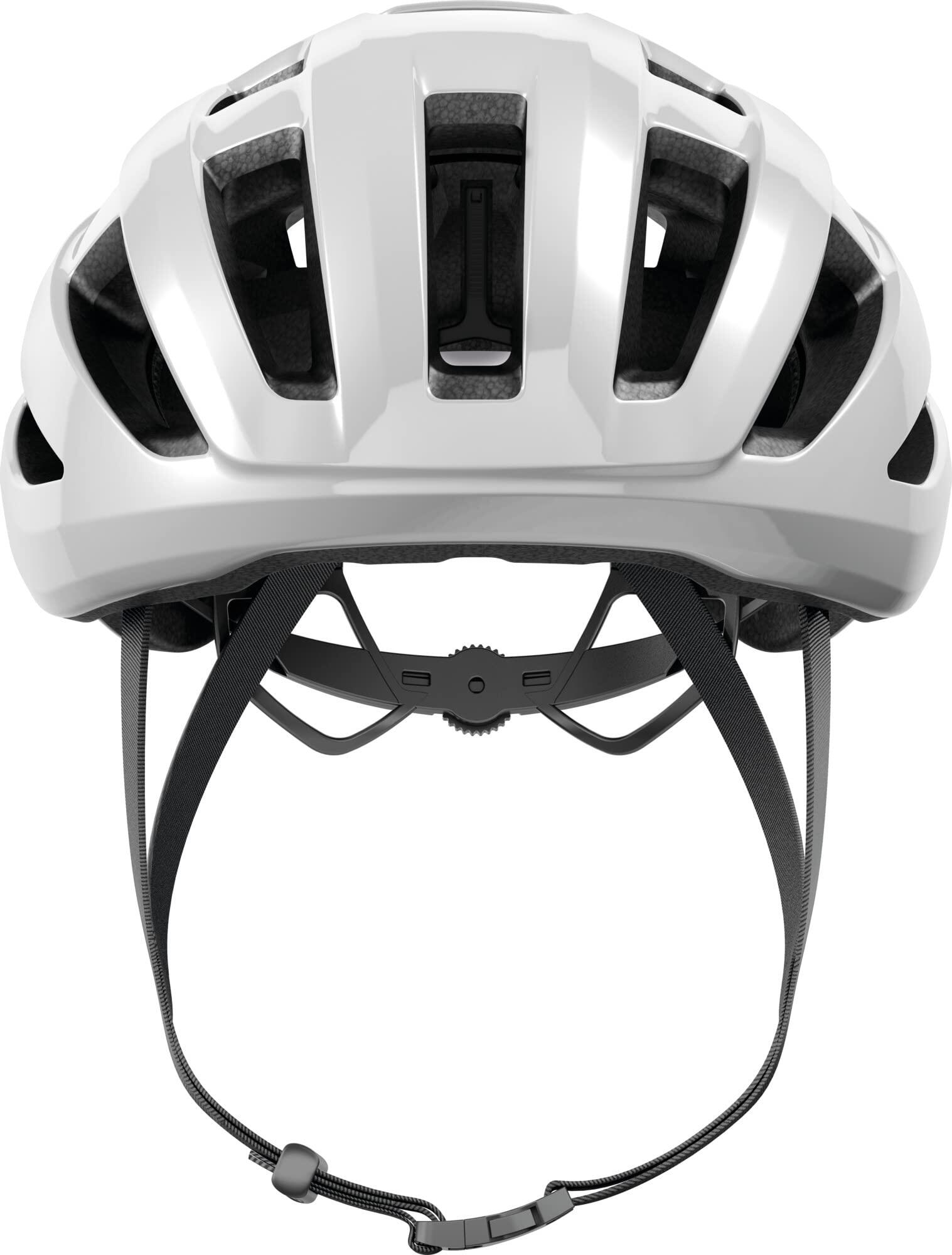 Abus PowerDome Rennradhelm in Shiny White, Größe M 54-58 cm 2/7