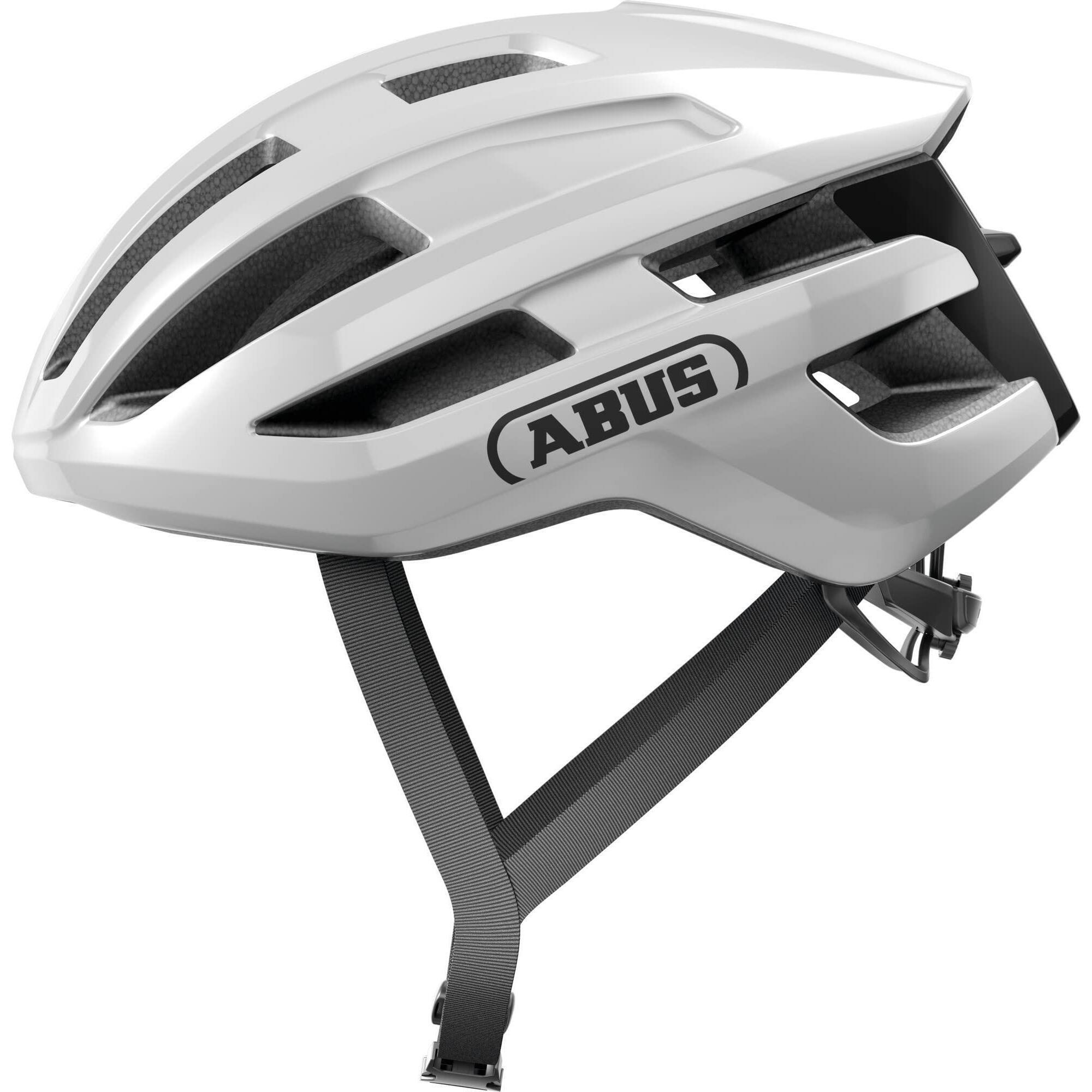 Abus - Casque Abus Powerdome Brillant Blanc M 54-58 Cm - Casque - Blanc|gris|marron - 54-58 Cm - Decathlon