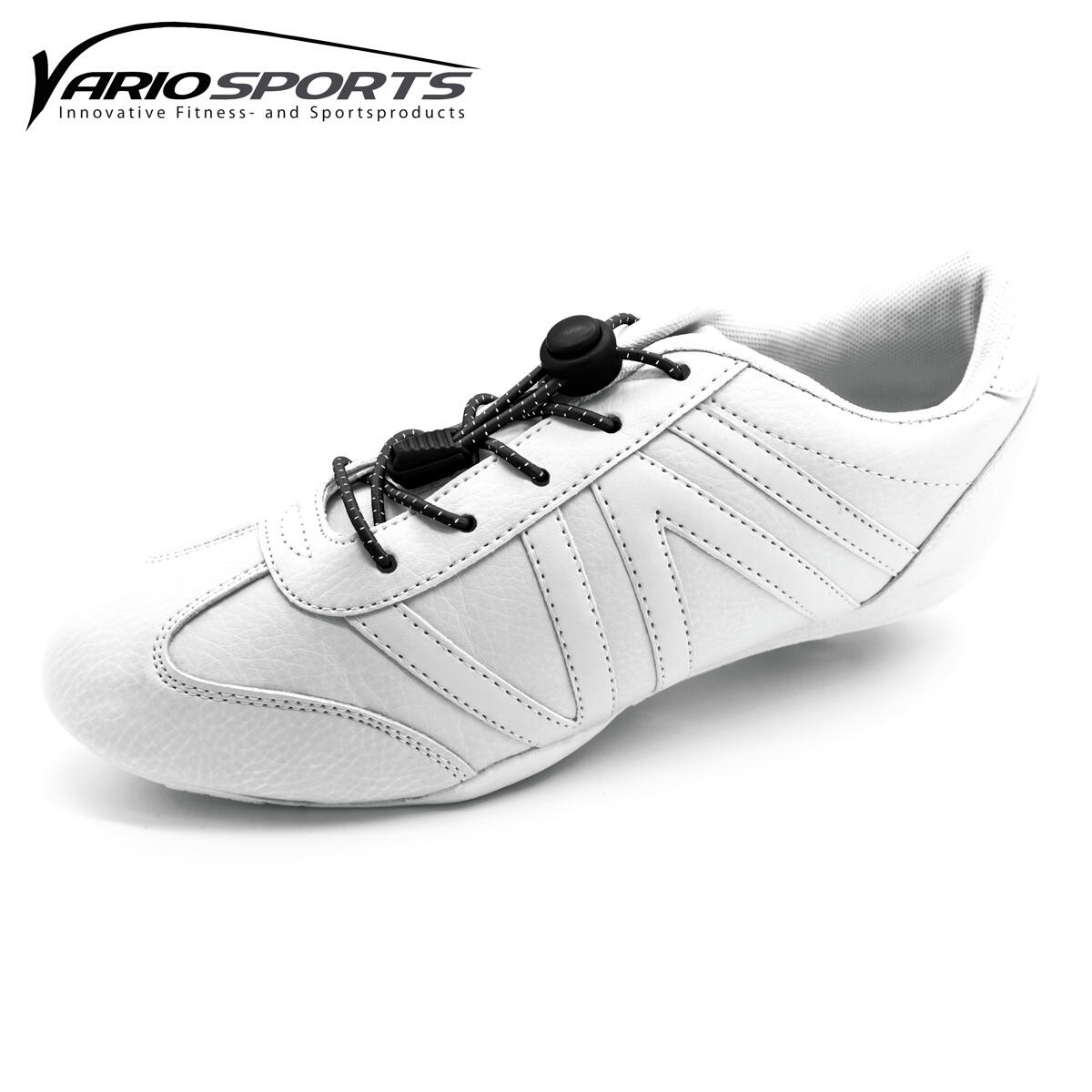 Variosports Shoelaces-Schnürsenkel-3er Pack-black-white 3/4