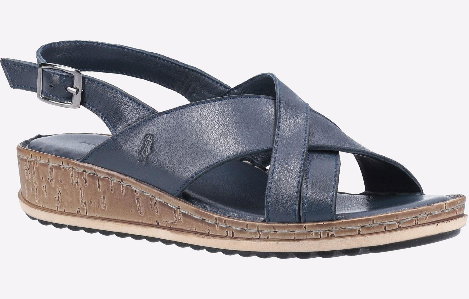 Hush Puppies Elena Cross Over Wedge Womens Sandals 2/4