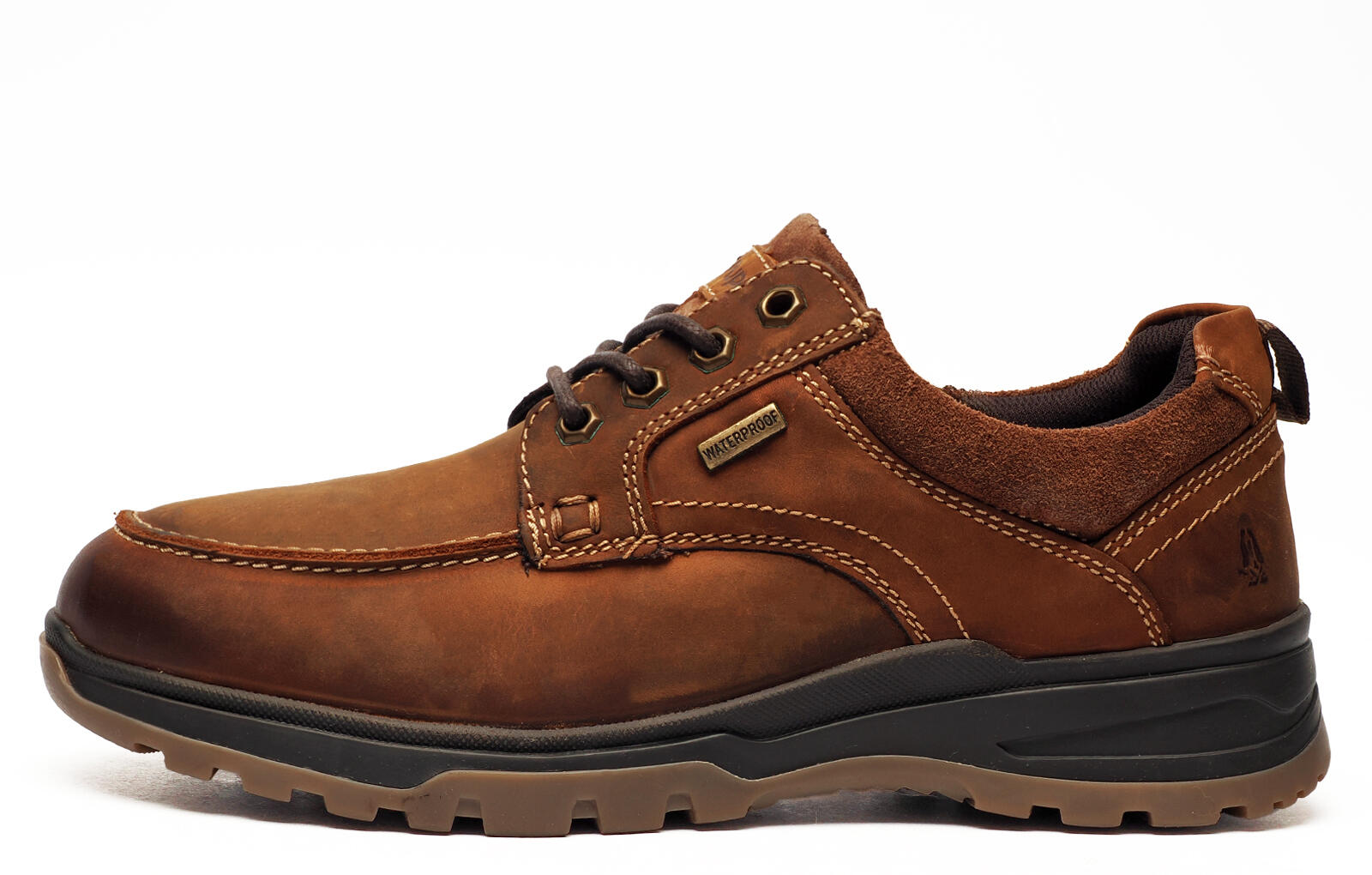 Hush Puppies Percy Men's Waterproof Leather Shoes Brown HUSH