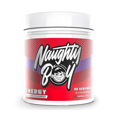 Pre-workout - naughty boy pre-workout energie (390g) - blue razz bon bons